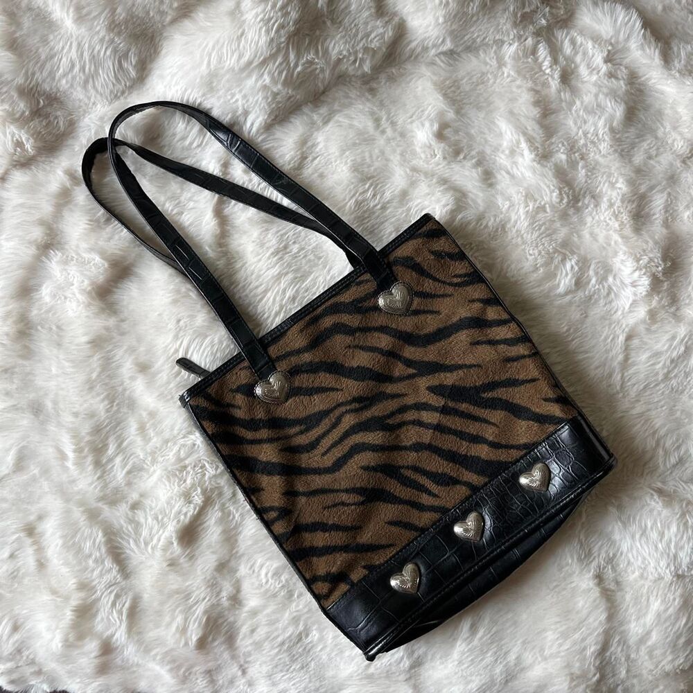 American-vintage Women's Black and Brown Bag